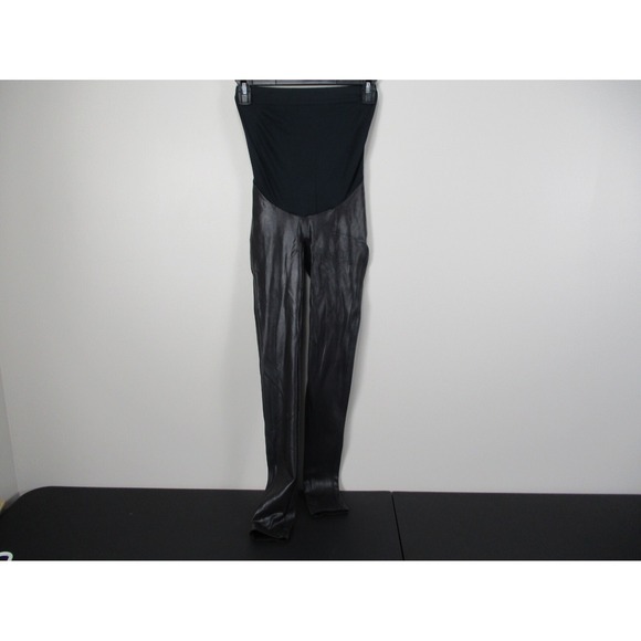 SPANX Denim - SPANX Mama Faux Leather Leggings Maternity XS Black